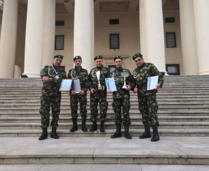 Servicemen of orchestra of Border Guard Troops won second place at the army song festival