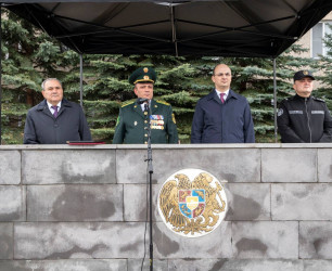 ՀՀ ԱԱԾ սահմանապահ զորքերում տեղի ունեցավ նորակոչիկ զինծառայողների երդման արարողություն