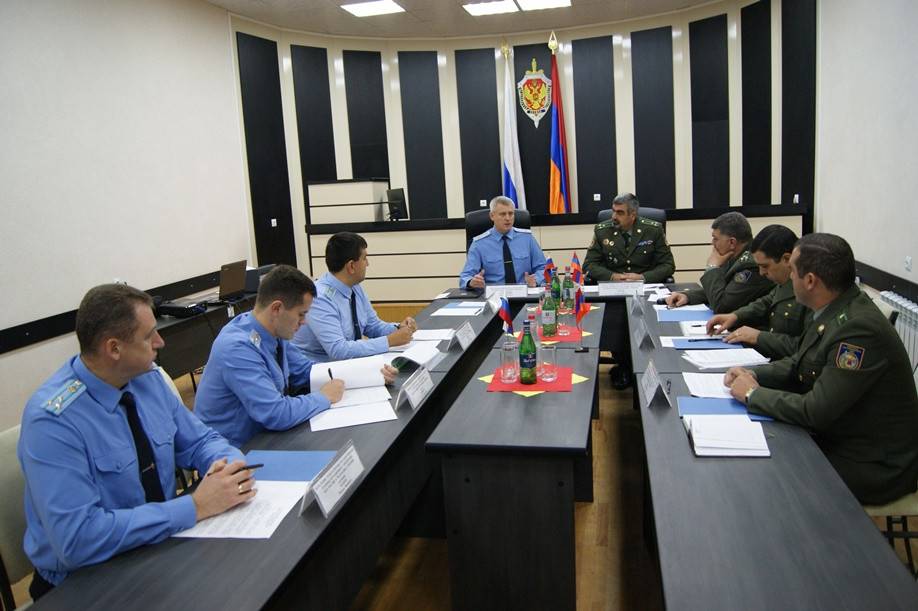 Working meeting of Armenian and Russian border guards